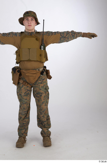 Photos Casey Schneider A pose in Uniform Marpat WDL standing…